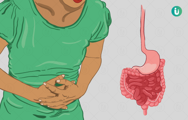 Intestinal problems illustration